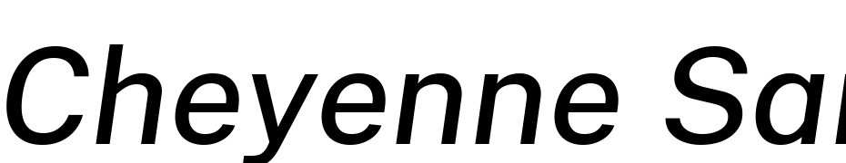 Cheyenne Sans Medium Italic Yazı tipi ücretsiz indir